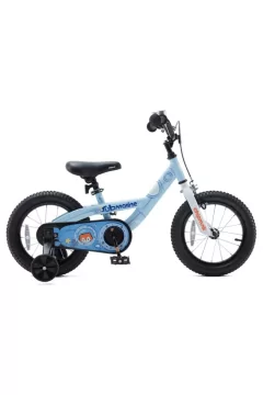 السنجاب | عجلات تدريب للدراجة من الفولاذ المقاوم للصدأ مقاس 16 بوصة للأولاد والبنات والأطفال ومسند باللون الأزرق الداكن | CM16-4NB
