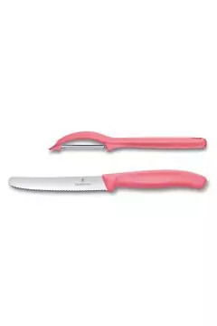 VICTORINOX | Swiss Classic Trend Colors Universal Knife Set 2 Light Red | 6.7116.21L12