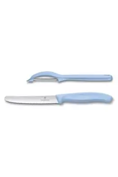 VICTORINOX | Swiss Classic Trend Colors Universal Knife Set 2 Light Blue | 6.7116.21L22
