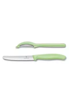 VICTORINOX | Swiss Classic Trend Colors Universal Knife Set 2 Light Green | 6.7116.21L42