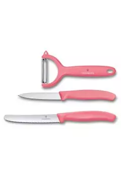 VICTORINOX | Swiss Classic Trend Colors Paring Knife Set 3 Pieces Light Red | 6.7116.33L12