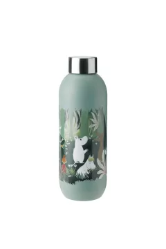STELTON | Keep Cool Drinking Bottle 0.75ltr Dusty Green Moomin