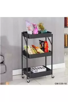Easy Metal Folding Storage Cart Black | 539 16