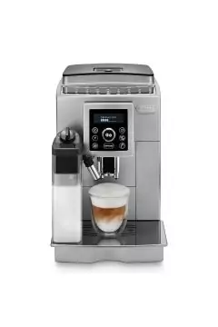 ديلونجي | آلة صنع قهوة الإسبريسو الأوتوماتيكية بالكامل من فول إلى فنجان فضية | ECAM23.460.S