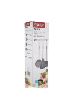 PRESTIGE | Plastic Kitchen Tool Set with Rack Multicolor Set of 6-Piece Black PR54112 | EME103HHL00453