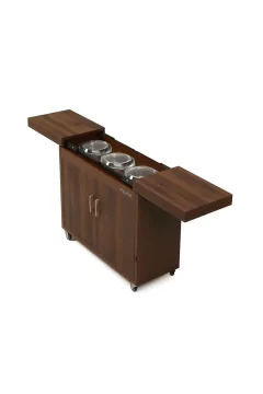 ALM | 500Watts Hostess Trolley Wooden Color 