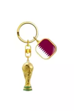 ميدالية مفاتيح ثلاثية الأبعاد بتصميم دولة قطر | F22-KC-0003-QA