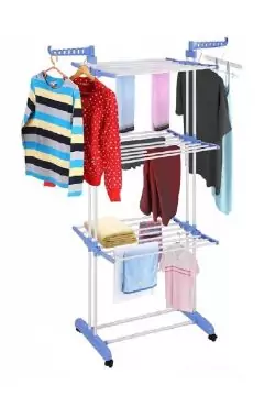 Foldable 3 Layers Drying Clothes Rack Blue | 539 5