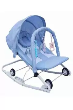 Foldable Baby Rocking Chair With Toy Bar 0 to 2 years |  274-9 Blue