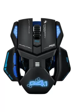 DRAGONWAR | Gaming Mouse Phantom 9500 DPI Laser with Macro Blue | G4