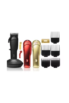 GAMMA+ | Absolute Alpha Professional Modular USB Cordless Clipper with 5 Dub Magnetic Guards