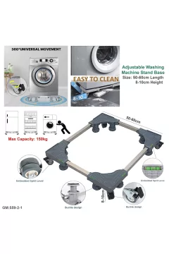 Adjustable Washing Machine Stand Base | GM 559-2-1
