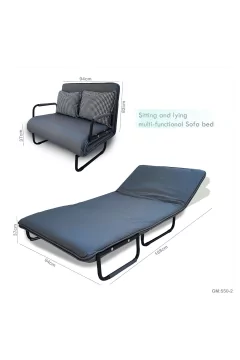أريكة متعددة الوظائف للجلوس والاستلقاء رمادي | 2-550