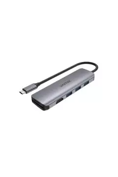 UNITEK | 6-in-1 USB3.1 Type-C Hub Space Grey | H1107F