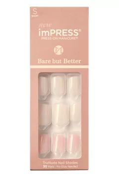 KISS | IMB02C Impress Bare But Better Press On Manicure | KSS107COS00288