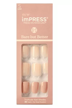 KISS | IMB05C Impress Bare But Better Press On Manicure  | KSS107COS00289