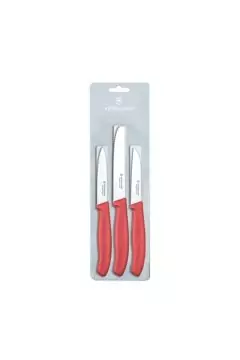 VICTORINOX | Cutlery Swiss Classic Paring Knives 3 Piece Red | 6.7111.3