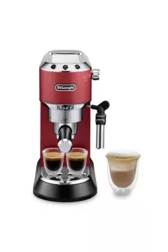 ديلونجي | ديديكا ستايل بامب ماكينة صنع القهوة شبه الأوتوماتيكية أحمر 1300 وات | EC685.R