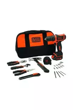 BLACK+DECKER | Cordless Drill Kit Black&Orange | BDCDD12HTSA-B5