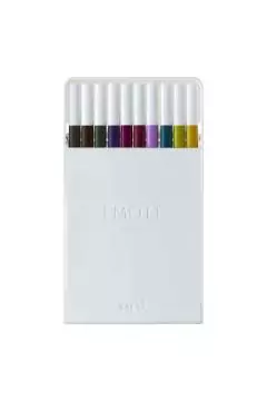 MITSUBISHI | Uniball Emott Fineliner Pen Multicolor NO.03 Pack=10=10 EA | MI-PEM-SY03-10C
