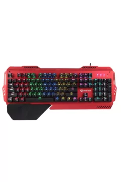 لقاء | لوحة مفاتيح ميكانيكية معدنية كاملة مضادة للظلال باللون الأحمر | MT-MK20