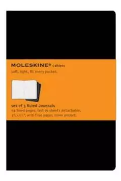 MOLESKINE | Pocket Ruled Cahier Black Set of 3 | ME-QP311EN