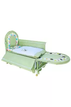 Multifunctional Baby Bed Crib With Mosquito Net Green | 293 5
