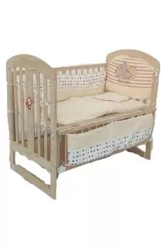Newborn Crib Bedding Set Beige | 293 3