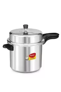 PIGEON | Deluxe Aluminium Outer Lid Pressure Cooker, 10 Litres, Silver | PGN103HHL00005