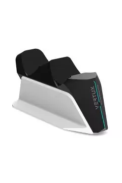 VERTUX | DualDock Charging Hub For PS5 DualSense Controller White | POWERBASE-PS5.WHITE