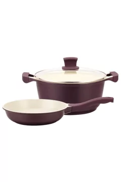 PRESTIGE | Ceramic Value Pack 3 Pcs Cookware Set (Casserole with Lid 24 cm + Frypan 26 cm) | PR80950