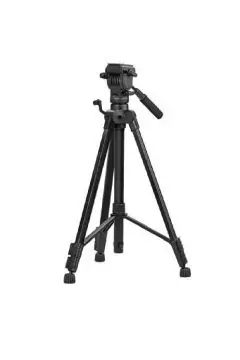 PROMATE | 67-165 cm Extendible Tripod With 3-Way Pan & Tilt Head, 2 Section Telescoping Legs With Flip-Locks | TE0165154
