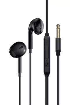 PROMATE | Earpod Styled Wired Earphone With Aux Connectivity Black | TE0198860
