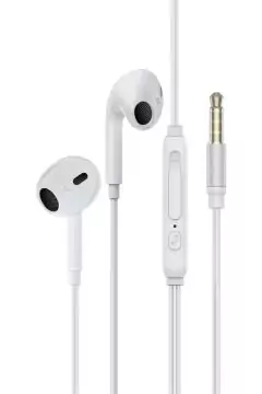 PROMATE | Earpod Styled Wired Earphone With Aux Connectivity White | TE0198861