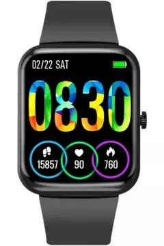 PROMATE | Fitness Smart Watch, 27 Sports Modes Bluetooth Fitness Watch with 1.8" TFT Display, 100 Watch Faces, 10-15 Day Battery Life and IP67 Graphite | TE0198845