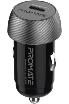 PROMATE | Ultra-Compact Super-Fast Car Charger Adapter with 20W USB-C Power Delivery | TE0201528