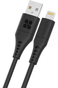PROMATE | USB-A to Lightning Cable, Durable 2.4A USB-A to Lightning Charging Cable 1.2m Black | TE0189848