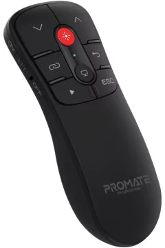 PROMATE | Wireless Presenter, Compact 2-in-1 Type-C and USB PPT Presenter Laptop Clicker with 50m Range Laser Pointer | TE0189649