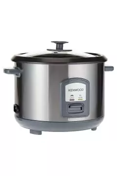 كينوود | جهاز طهي الأرز مع قدر بخار 1.8 لتر 700 وات من الفولاذ المقاوم للصدأ ومعدن أسود | RCM45.000SS