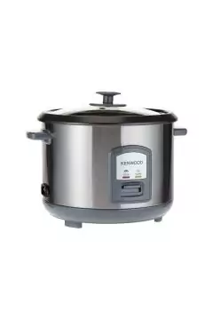 كينوود | جهاز طهي الأرز مع قدر بخار 1.8 لتر 700 وات من الفولاذ المقاوم للصدأ ومعدن أسود | RCM45.000SS