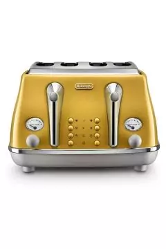 ديلونجي | Icona Capitals Yellow Vintage Style 4 Slice Toaster CTOC4003.Y | 230140056