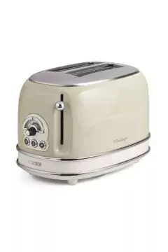 أريت | 155 Vintage Style 750W 2 Slice Toaster with Defrost Bagel وإعادة تسخين الكريمة / بيج | TE0185903