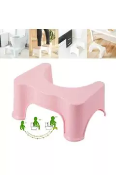 Toilet Stool Plastic Fits All Toilets | 534 Pink