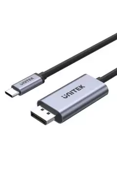 يونيتك | 2M USB -C إلى كابل منفذ العرض، رمادي غامق | V1409A