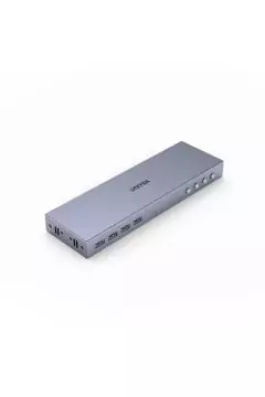 يونيتك | محول HDMI 4K 60 هرتز KVM 4 في 1 مع محور USB 2.0 ذو 4 منافذ | V306A