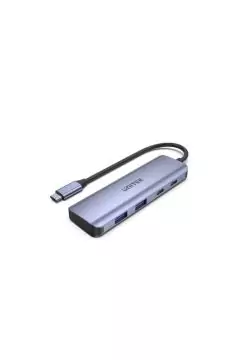 يونيتك | uHUB Q4 Next 4-in-1 USB -C Hub (2 USB + 2 Type C) | H1107Q