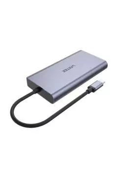 UNITEK | USB 3.1 Type-C Hub with MST (2*USB3.0 + HDMI + DP + RJ45 + Card Reader + PD 100W) | D1056A
