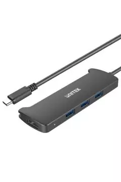 يونيتك | محور USB 3.1 من النوع C إلى 3 منافذ + محول HDMI | V300A