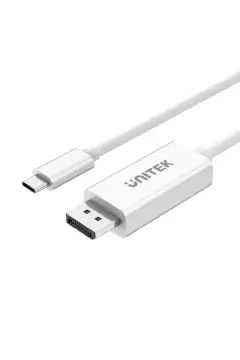 يونيتك | كابل USB 3.1 من النوع C إلى منفذ العرض (4K) بطول 1.8 متر - أبيض | V400AWH