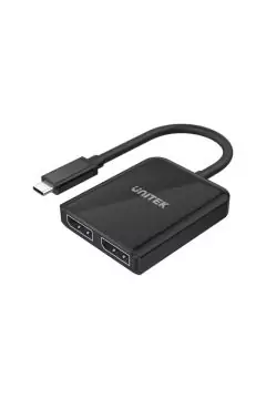 يونيتك | محول USB 3.1 من النوع C إلى DP مزدوج (8K 60 هرتز) مع MST | V1407A